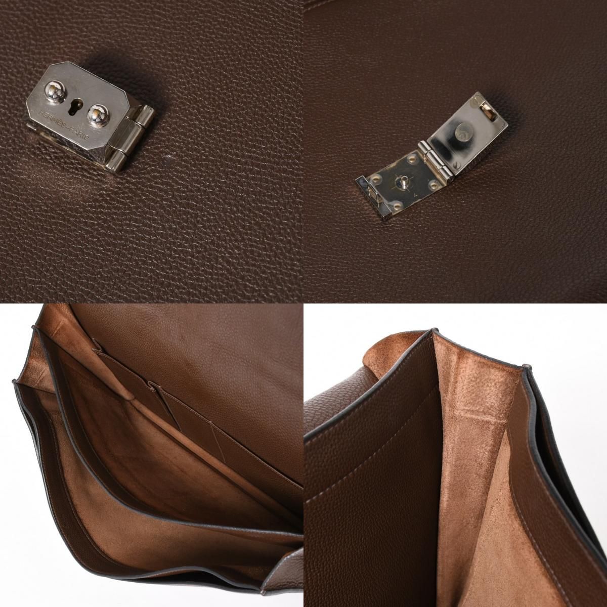 HERMES エルメス サック ア デペッシュ41 トリプル レザール ビジネス