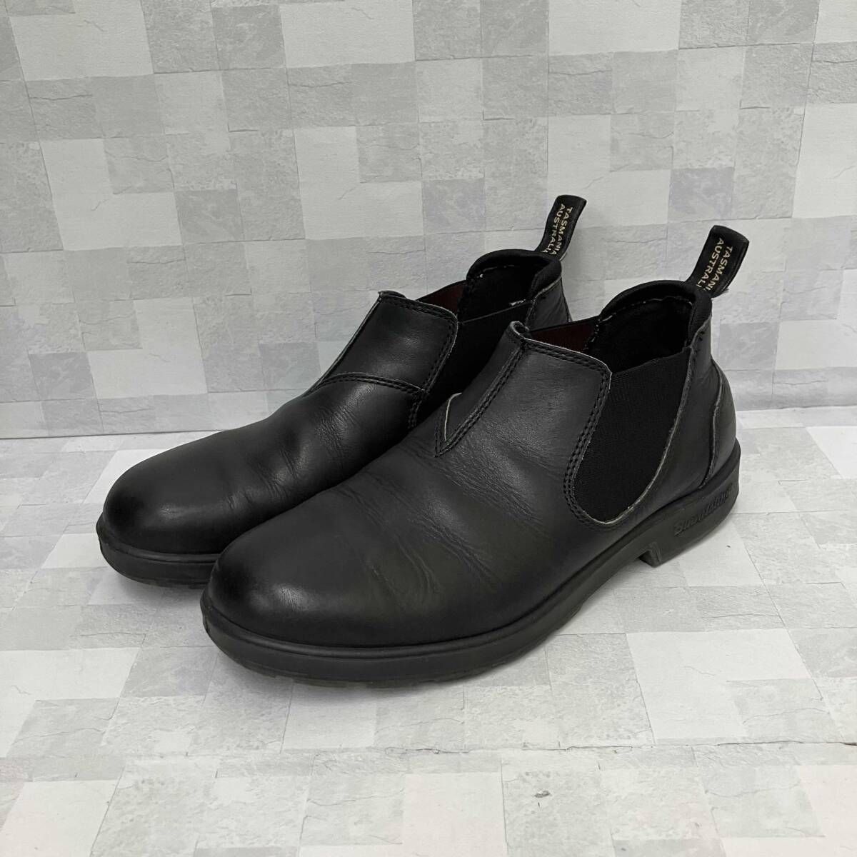 Blundstone ブランドストーン ブーツ サイドゴアブーツ 27～27.5cm ブラック 右かかと部分内側に穴あり