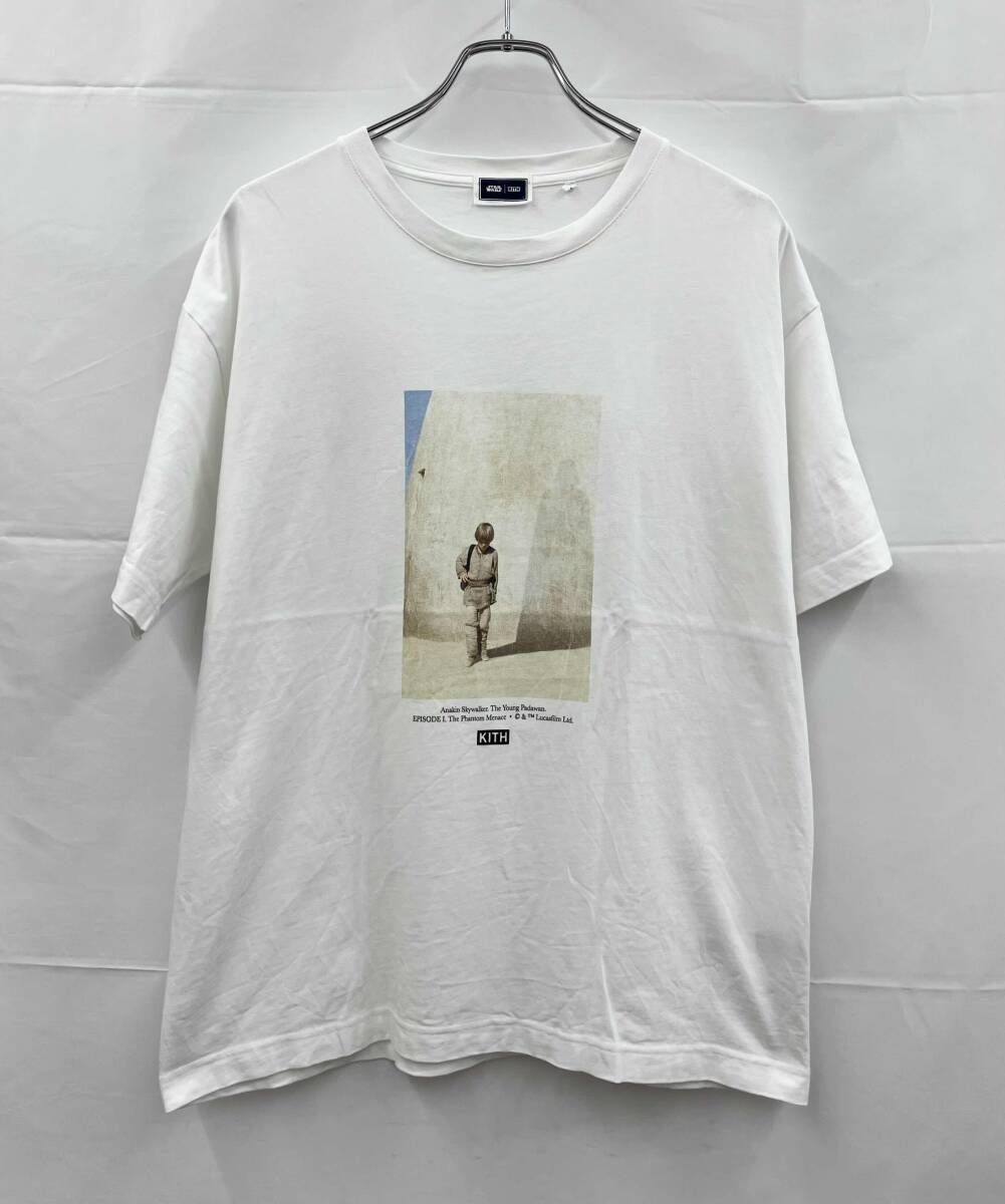 KITH X STAR WARS キス×スターウォーズ 半袖Tシャツ KHM030191 Anakin Vintage Tee アナキンヴィンテージT L ホワイト 夏