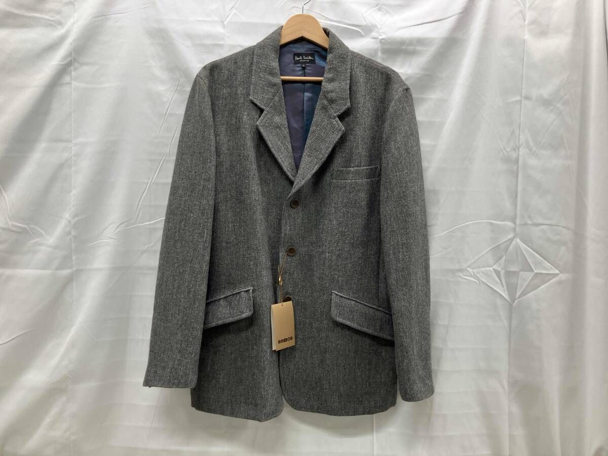 PAUL SMITH COLLECTION ポールスミス コレクション テーラードジャケット 498-106 裏玉虫柄 日本製 Lサイズ グレー