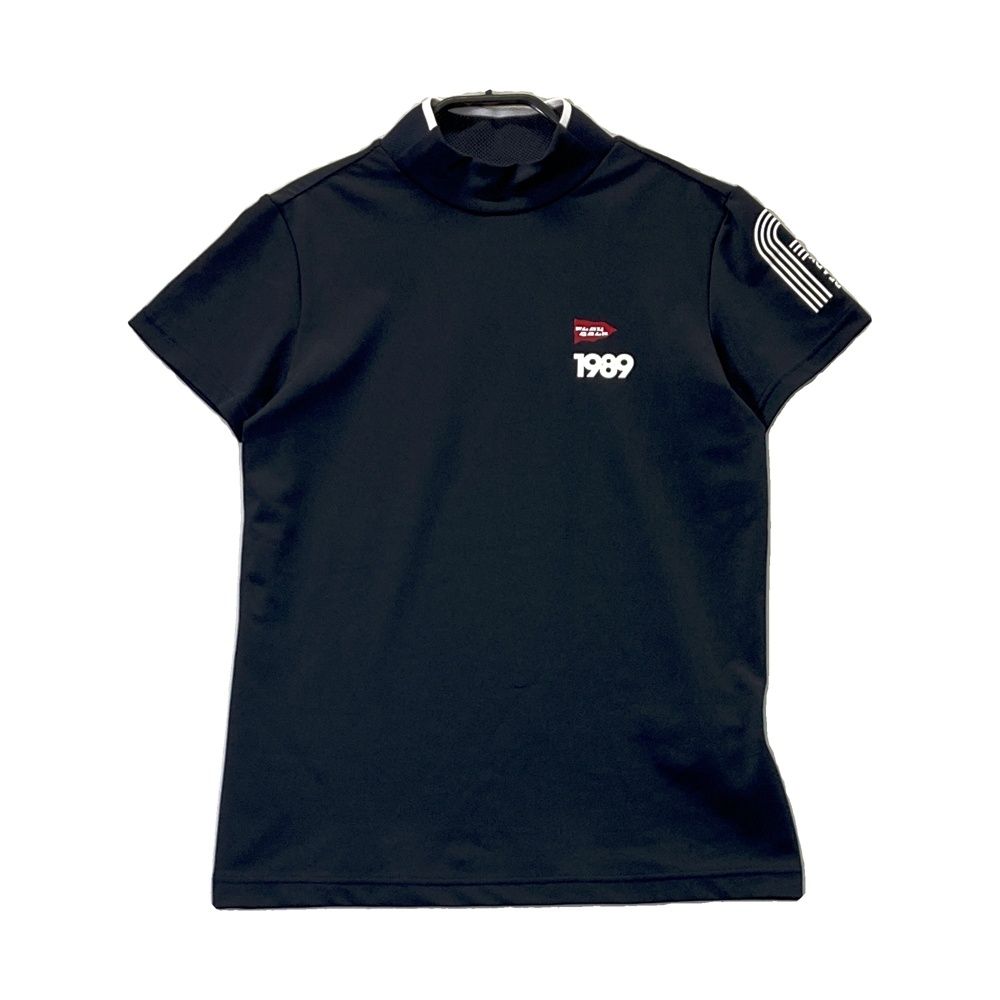 サイズ：0 PEARLY GATES パーリーゲイツ 2024年 ハイネック 半袖Tシャツ ネイビー系 [240101726364] ゴルフウェア レディース ストスト
