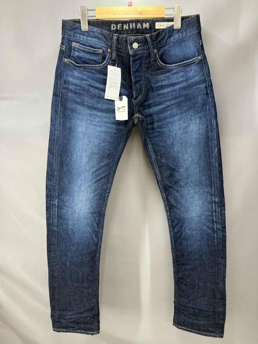 ★ タグ付き DENHAM デンハム 01-26-01-105 ジーンズ デニムパンツ Gパン 日本製 W32 L32 インディゴ ブルー 通年