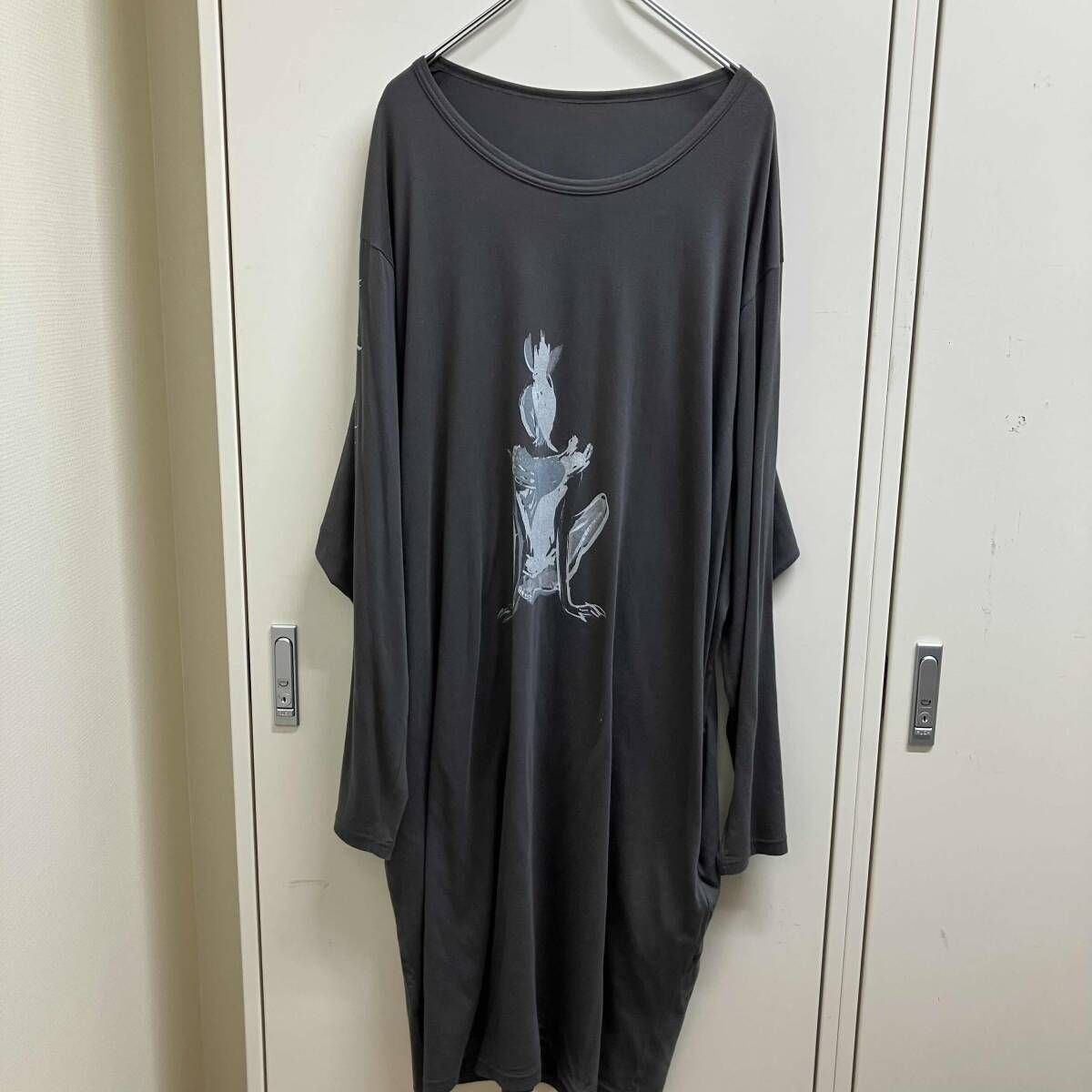 25SS YOHJI YAMAMOTO POUR HOMME C/MO JERSEY BIG LONG SLEEVE HP-T93