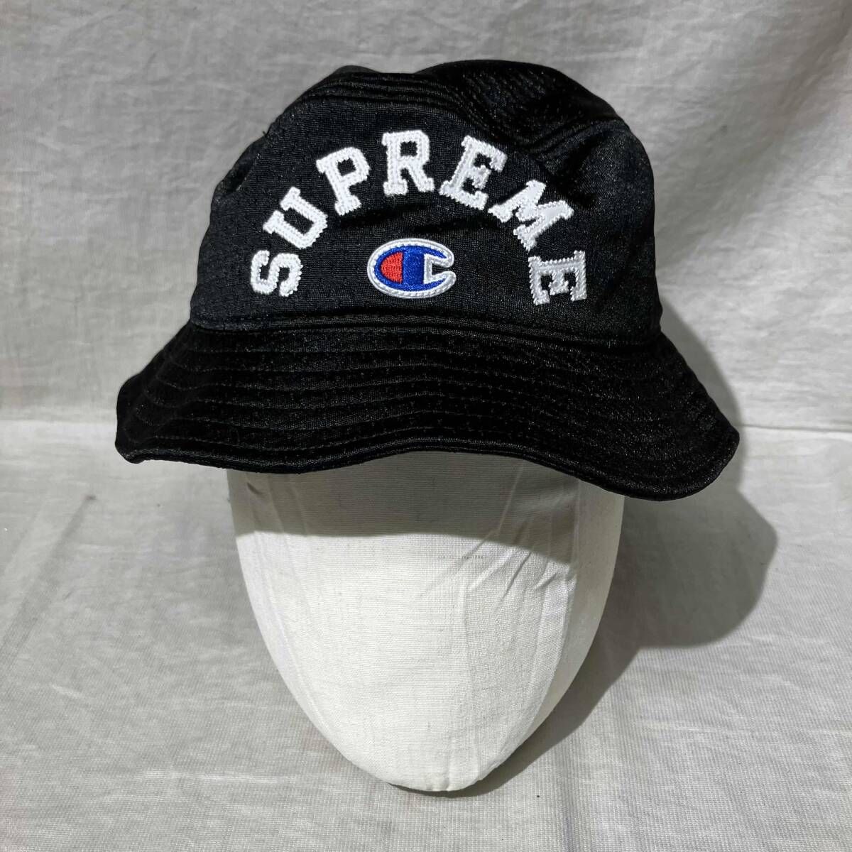 Supreme ハット champion ブラック シュプリーム