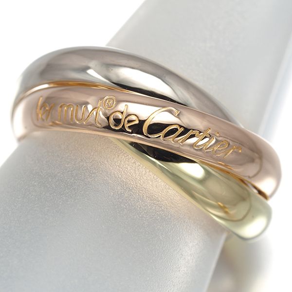 カルティエ トリニティ リング クラシック モデル 56号 Cartier カルティエ トリニティ リング スリーカラー クラシック 51号 K18YG/WG