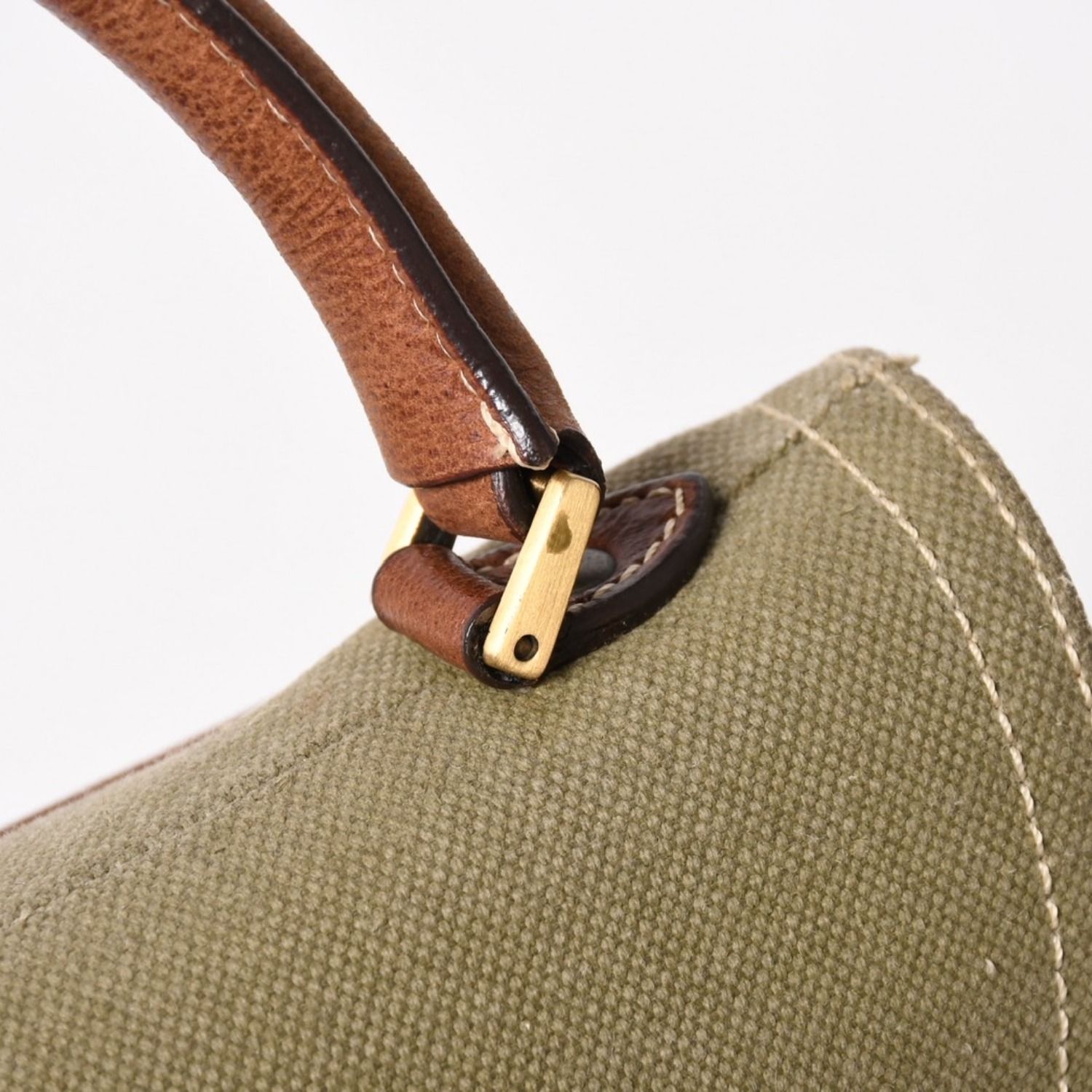 Christian Dior クリスチャンディオール サドルバッグ ハンドバッグ カーキ ブラウン ゴールド金具 希少 BO B 0013 美品 中古 4a005268 Christian Dior クリスチャンディオール サドルバッグ ハンドバッグ カーキ ブラウン ゴールド金具 希少 BO B 0013 美品 中古 4a005268