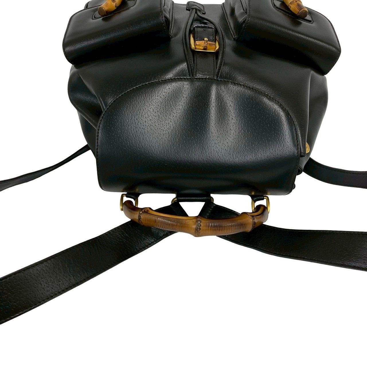 極 美品 GUCCI グッチ オールドグッチ ヴィンテージ バンブー ロゴ