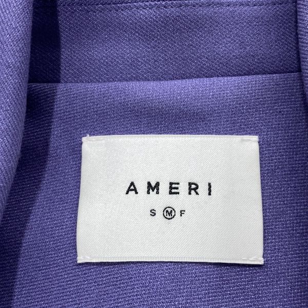 ◆ アメリ AMERI テーラードジャケット ブレザー 長袖 シングルブレスト フラップポケット パープル 紫 M 9号 レディース S6H640 ◆ アメリ AMERI テーラードジャケット ブレザー 長袖 シングルブレスト フラップポケット パープル 紫 M 9号 レディース S6H640