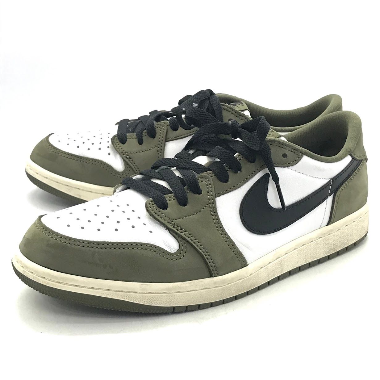 【倉吉店】 中古 NIKE | ナイキ スニーカー AIR JORDAN 1 LOW OG 'MEDIUM OLIVE' HQ6998-200 オリーブ 26.5cm 【126】