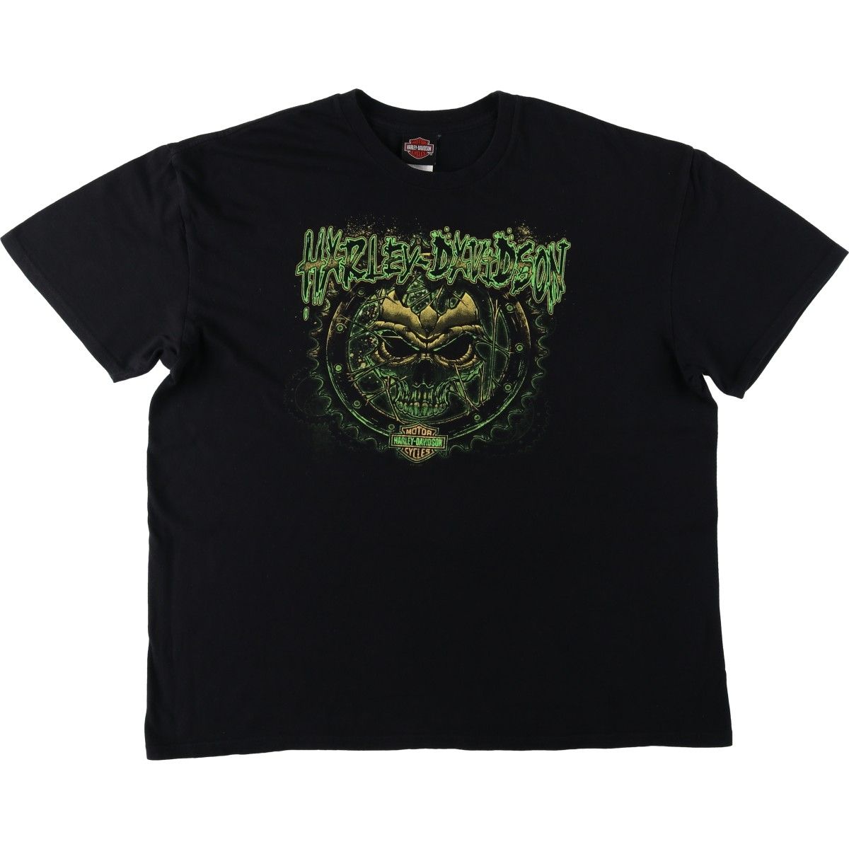 古着 ハーレーダビッドソン Harley-Davidson ドクロ柄 スカル柄 モーターサイクル バイクTシャツ メンズXXL相当/eaa653706