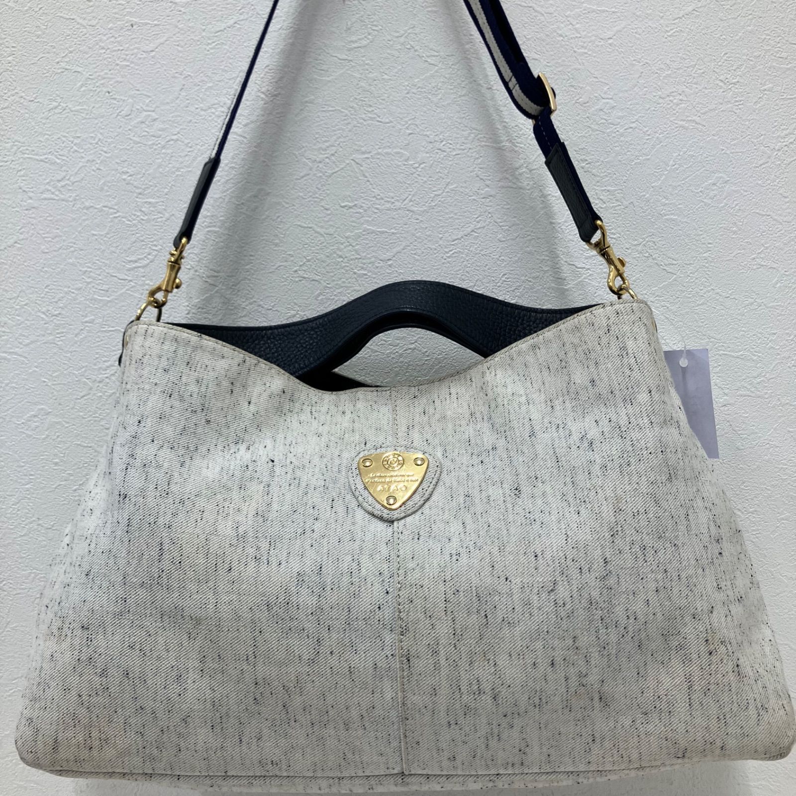 Y444 ATAO アタオ ハンドバッグ 2way ショルダーバッグ elvy エルヴィ