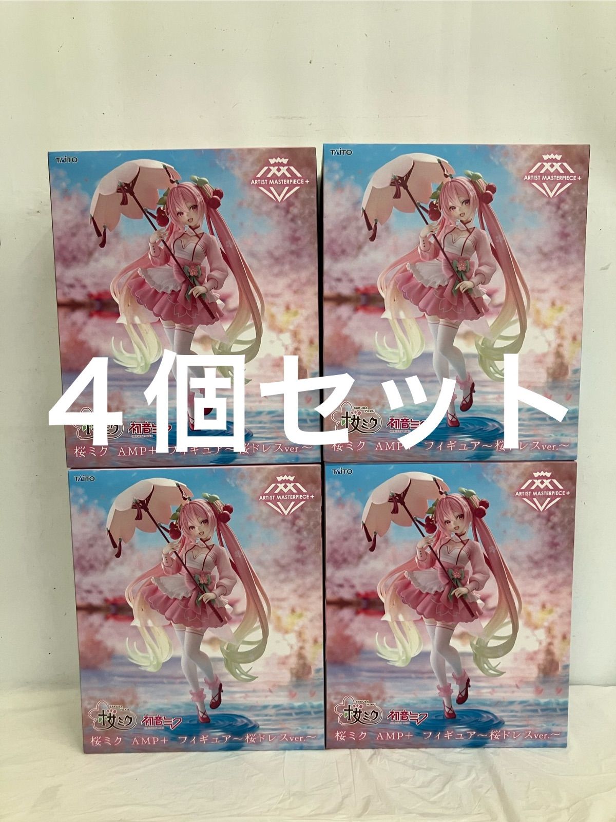 未開封 初音ミク 桜ミク 桜ドレス フィギュア 4個セット LF7659 f107