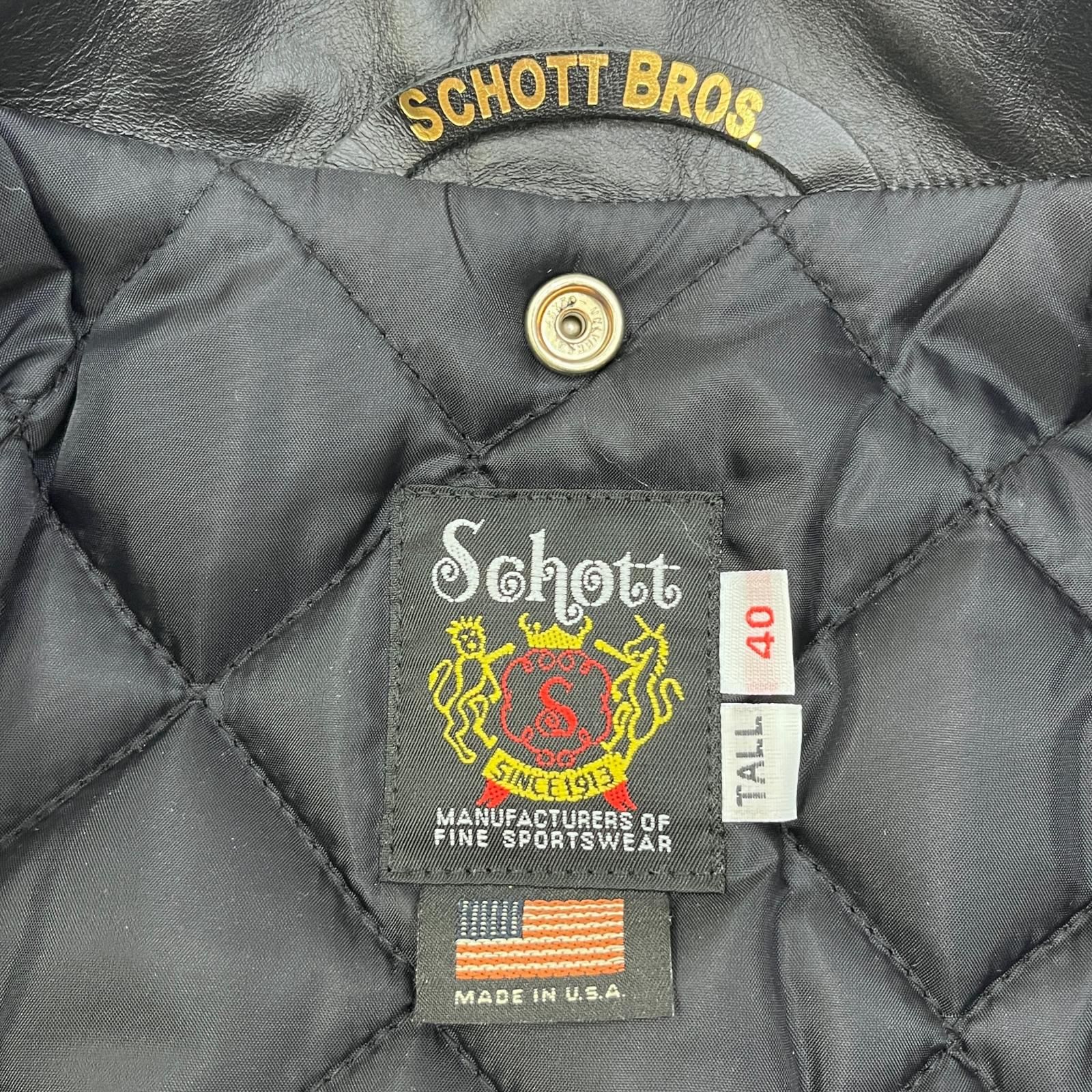 加古川店】 中古 schott | ショット ライダースジャケット 613UST
