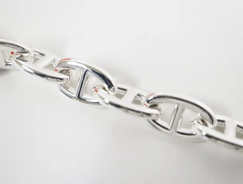 エルメス HERMES シェーヌダンクル TGM 16コマ 925 シルバー 未使用