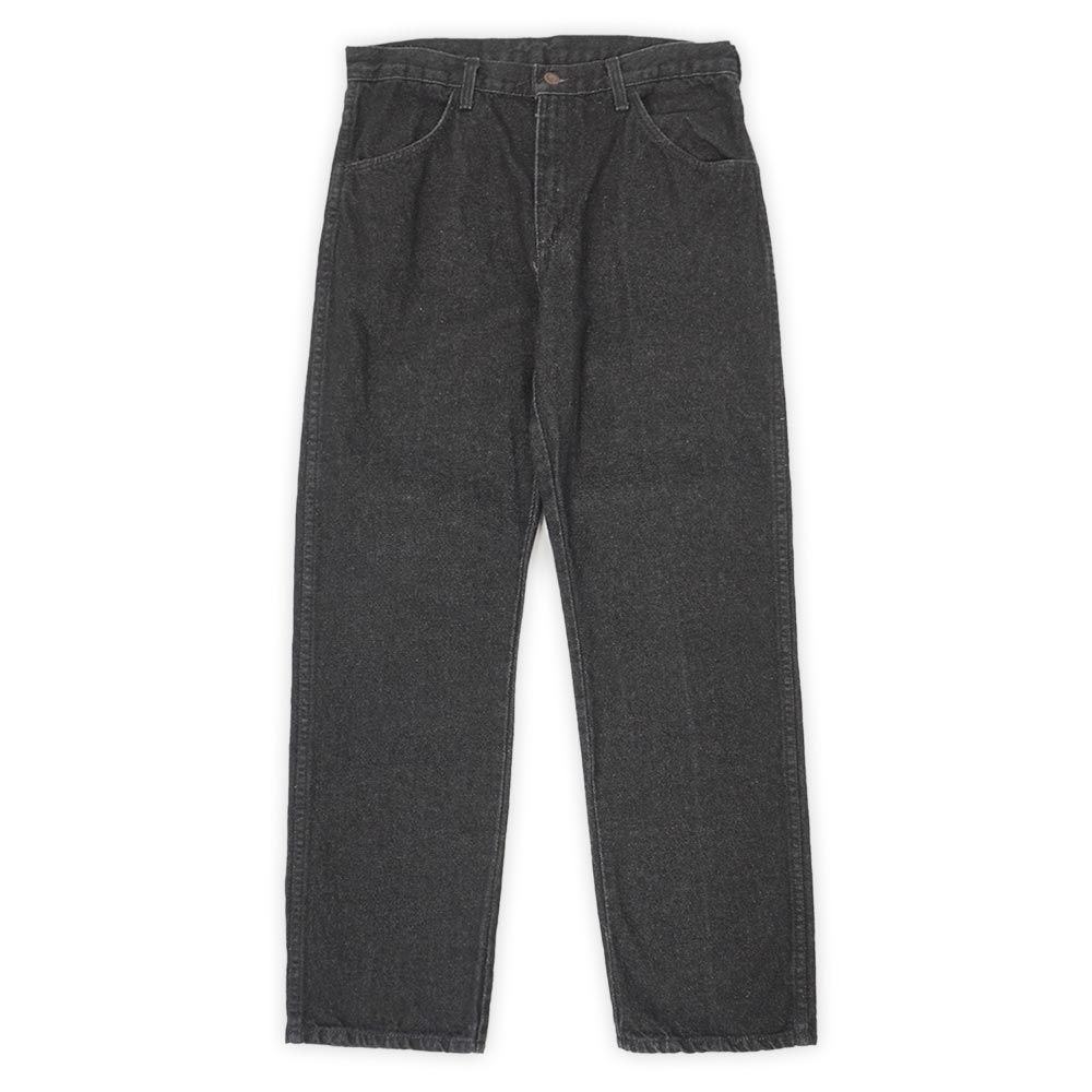 ラスラー RUSTLER 90s 90年代 先染めブラックデニムパンツ 87621BK BLACK ジーンズ ラングラー傘下 Wrangler USA ヴィンテージ アメリカ 古着 メンズ ズボン パンツ 黒 W34 L30【中古】