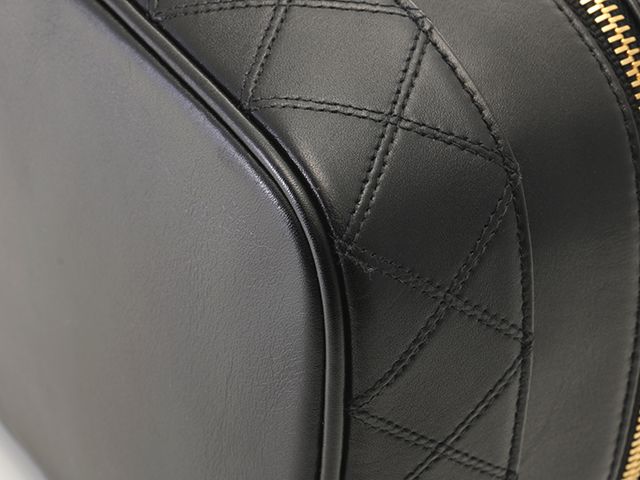 CHANEL シャネル ビコローレ 横型バニティ ブラック/GP ラムスキン