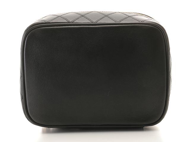 CHANEL シャネル ビコローレ 横型バニティ ブラック/GP ラムスキン