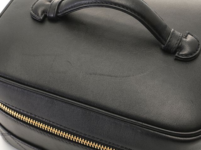 CHANEL シャネル ビコローレ 横型バニティ ブラック/GP ラムスキン