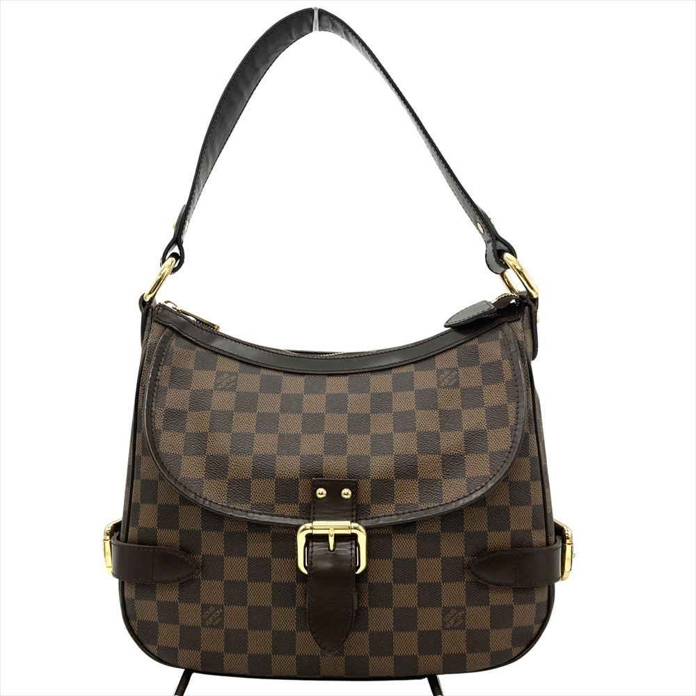 ルイヴィトン LOUIS VUITTON ハイバリー ショルダーバッグ ダミエ エベヌ N51200 ブラウン ゴールド金具 DU5017 ユニセックス【中古】