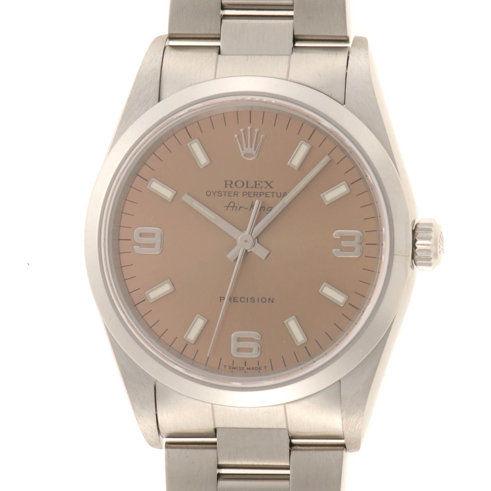 ROLEX ロレックス エアキング　【205】 14000 腕時計 ステンレススチール シルバー -刻印 メンズ【中古】