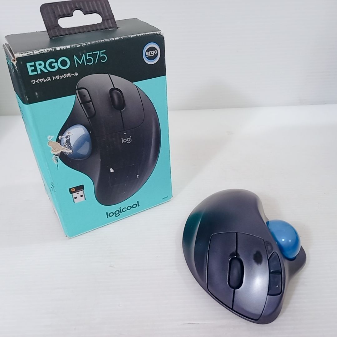 Logicool ERGO M575 ワイヤレストラックボールマウス（ジャンク 