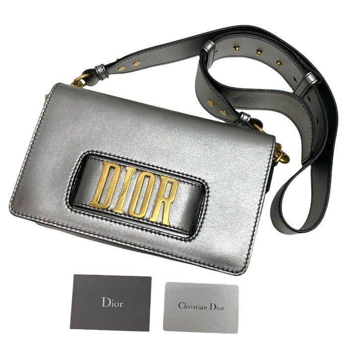 【極美品】ブラック ショルダーバッグ シルバー金具 極美品/Dior/ディオール/エボリューション/ショルダーバッグ/シルバー