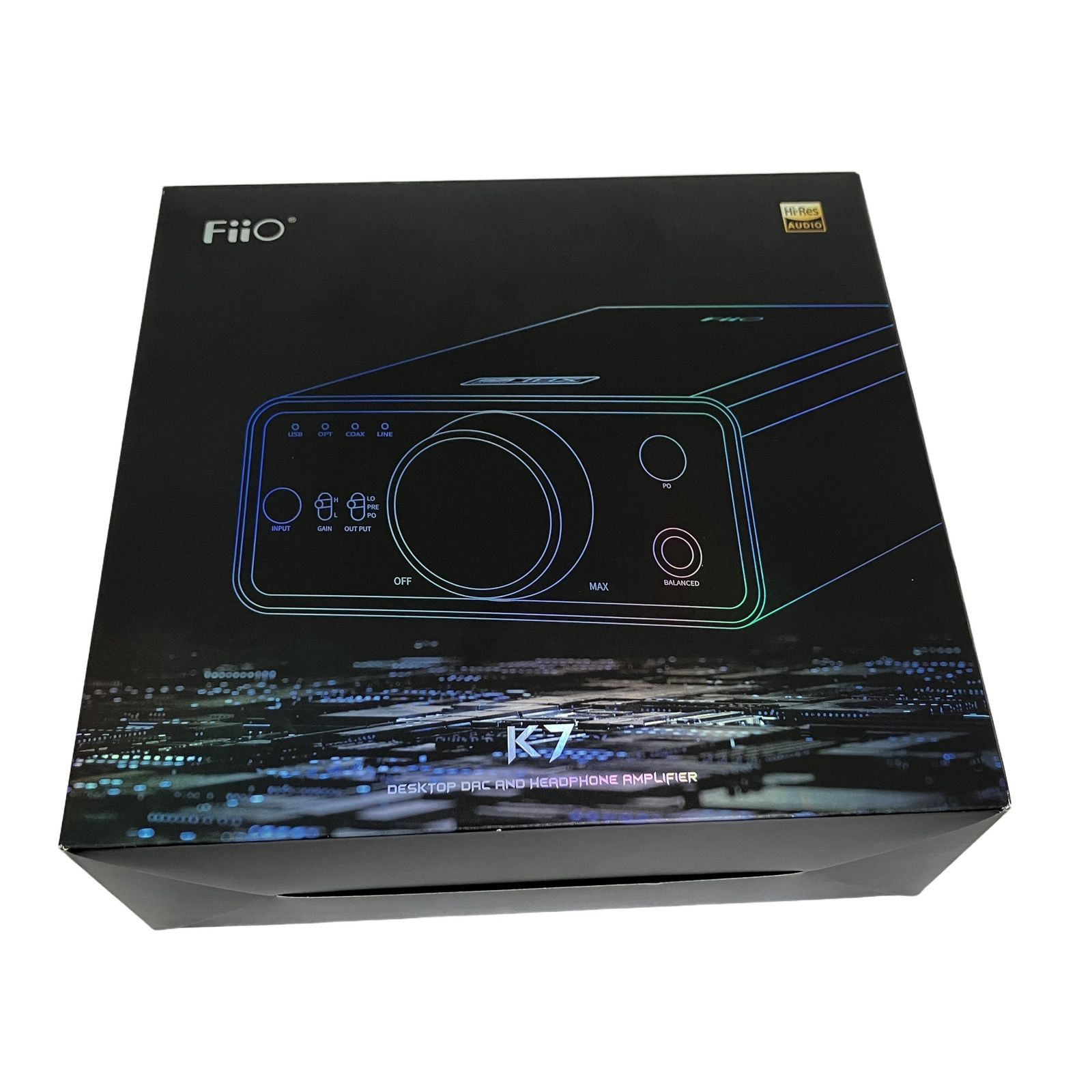 FiiO K7 ヘッドホン 小型 DAC内蔵 ハイレゾ対応 フィーオ オーディオ