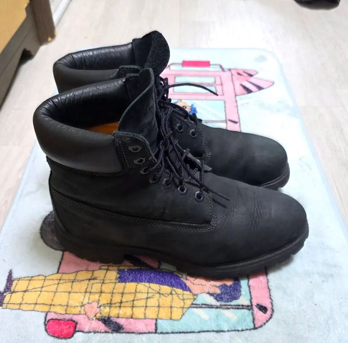 Timberland 6インチ ウォータープルーフ ブラックブーツ 280
