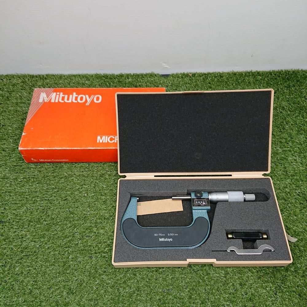 【中古品】 ミツトヨ 193-113 (M820-75) カウント外側マイクロメーター ケース付 未校正 [1017]