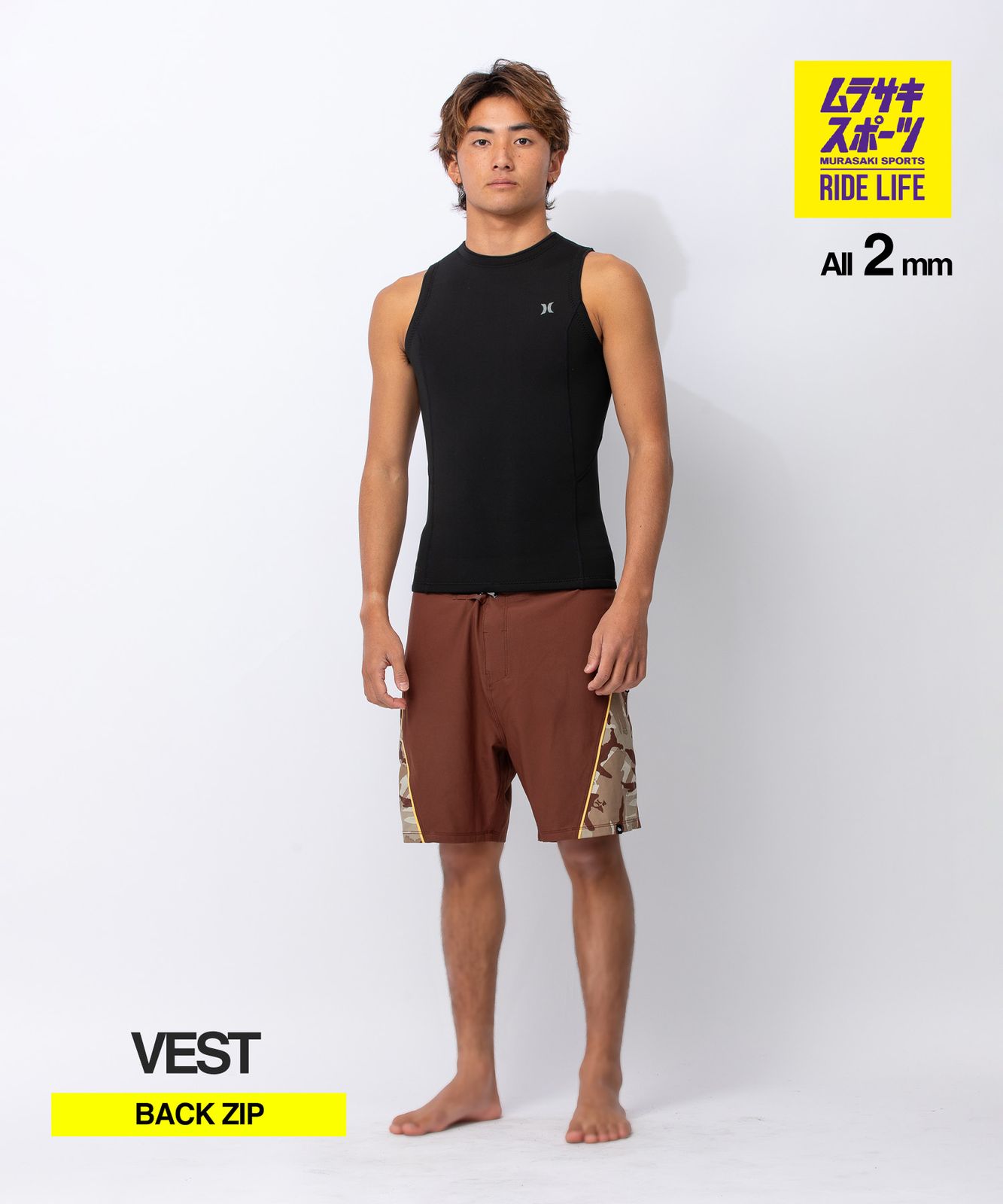 【ムラスポ公式】新品 HURLEY ハーレー ノンジップ アドバンテージ MZVSAD26 ウェットスーツ ベスト メンズ 13,552円