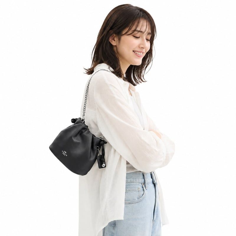 🎀コーチ COACH フェイ ミニ ドローストリング バッグ・ルーシング