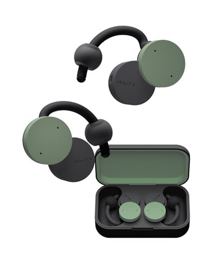 nwm (ヌーム)【延長保証版】 オープンイヤー型 完全ワイヤレス 耳スピーカー nwm DOTS | 耳をふさがない イヤホン 耳スピ Bluetooth 5.3 NTT sonority モスグリーンyu
