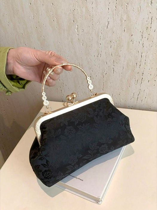 bag ladies handbag fashionable printed clutch bag, elegant handbag perfect for party or casual wear, random pattern design