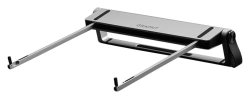 GRAPHT ノートパソコンスタンド ドッキングステーション 9in1 17インチ対応 耐荷重5kg ハブ ラップトップスタンド 折りたたみ 小型 卓上 持ち運び USB-A 3.0 HDMI 4K/60Hz対応 USB-C PD100W SDカード 3.yu