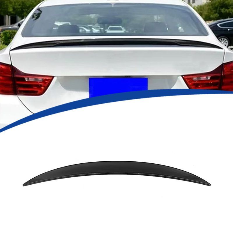 BMW 4シリーズ F32 2013-2019年 2ドア対応 リアスポイラー ピアノブラック ABS製 貼り付け式 リアまわり 外装アクセントパーツ