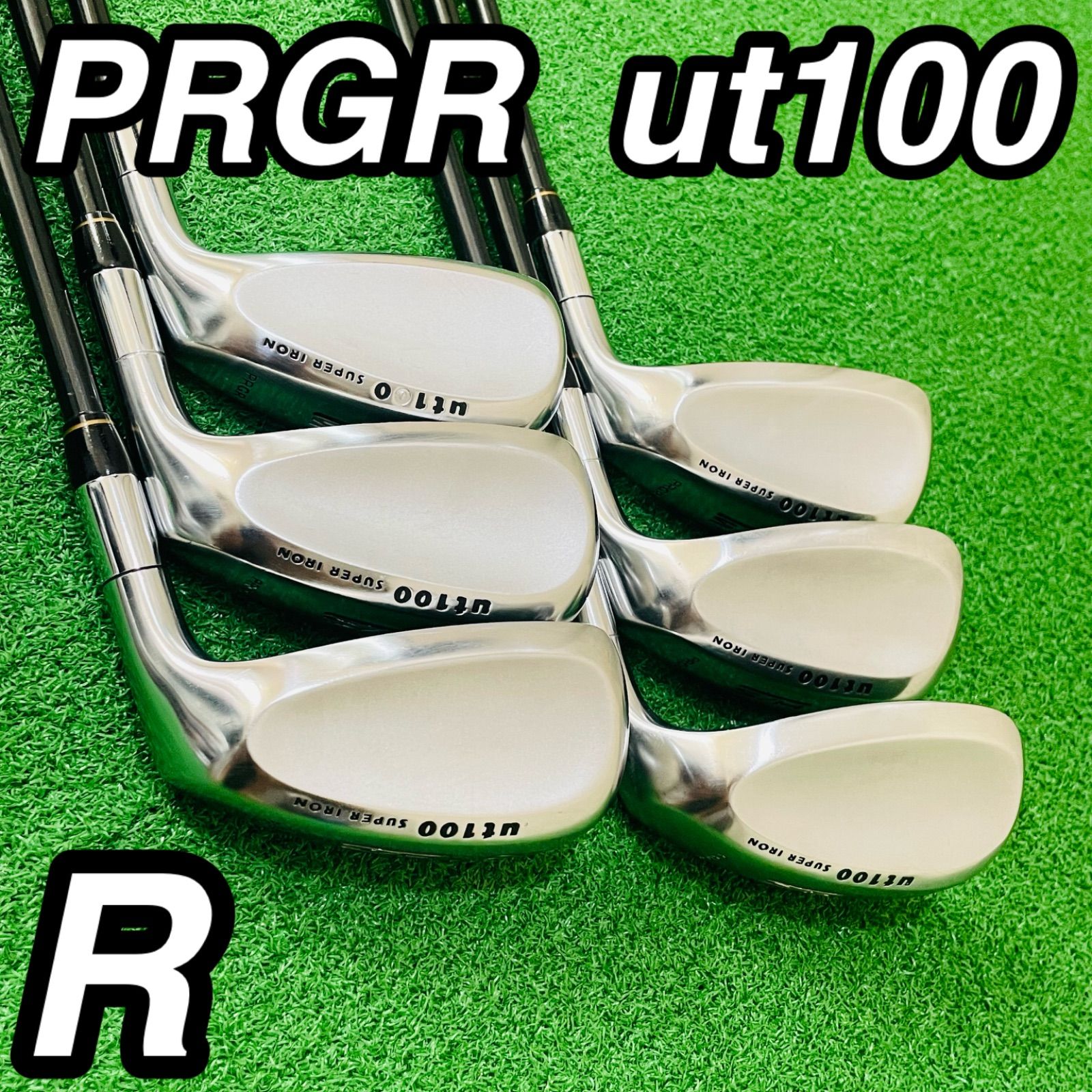 307 PRGR H/S ut100 SUPER IRON プロギア ドリームアイアン M-37 フレックスR 7.8.9.P.A.S メンズ 右利き 6本セット 送料無料 匿名配送