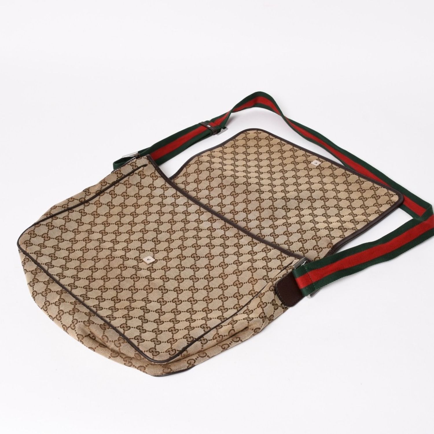 GUCCI グッチ ウェブストラップメッセンジャー ショルダーバッグ