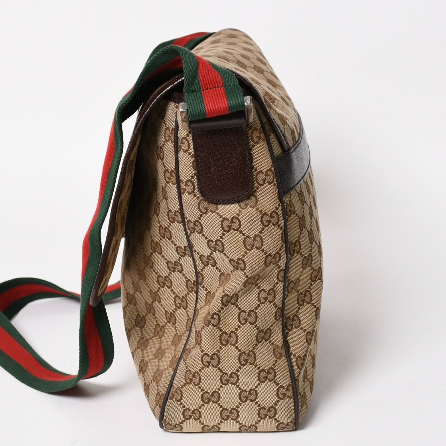 GUCCI グッチ ウェブストラップメッセンジャー ショルダーバッグ