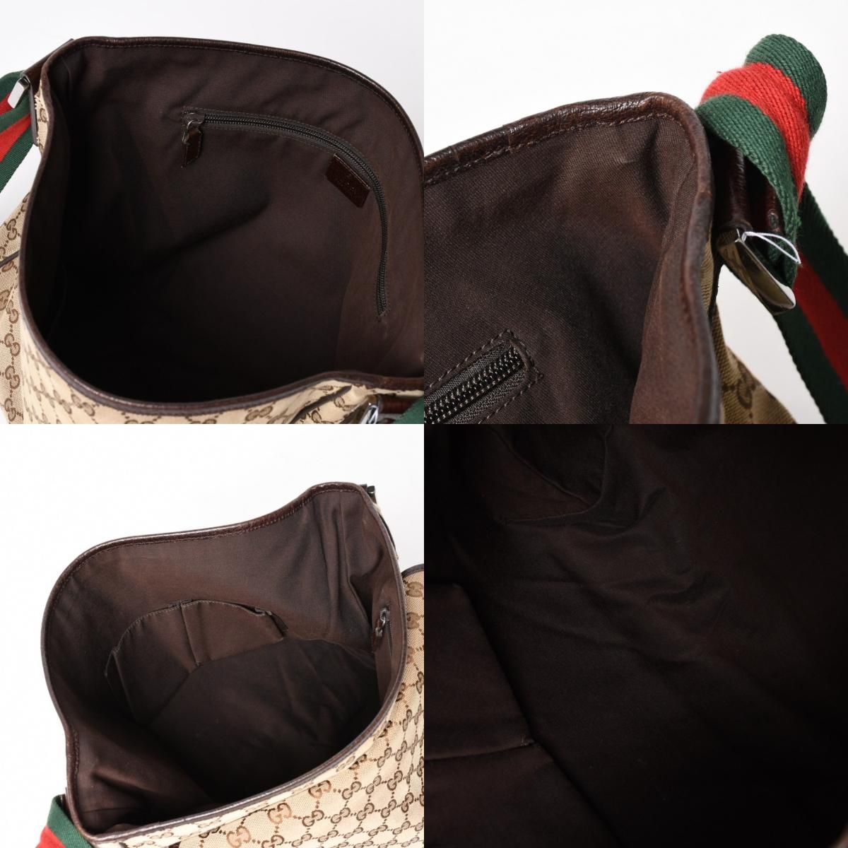 GUCCI グッチ ウェブストラップメッセンジャー ショルダーバッグ