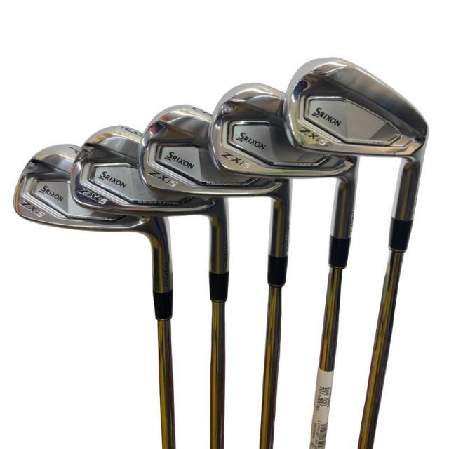 【中古】 ダンロップ SRIXON ZXi5 6S アイアンセット IR 純正特注シャフト (フレックスS) メンズ 男性用 右利き 右用 Cランク ゴルフクラブ