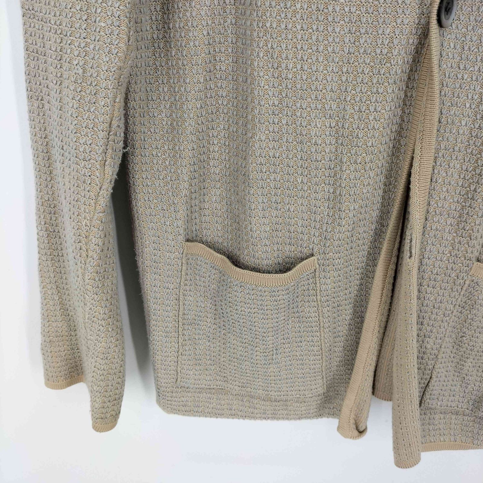 クルチアーニ Cruciani 立体編み コットン ニット カーディガン メンズ