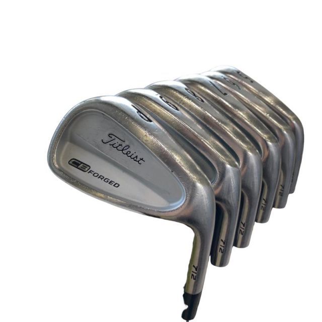 【中古】 タイトリスト Titleist CB 712 6S アイアンセット IR 純正特注シャフト (フレックスS) メンズ 男性用 右利き 右用 Dランク ゴルフクラブ