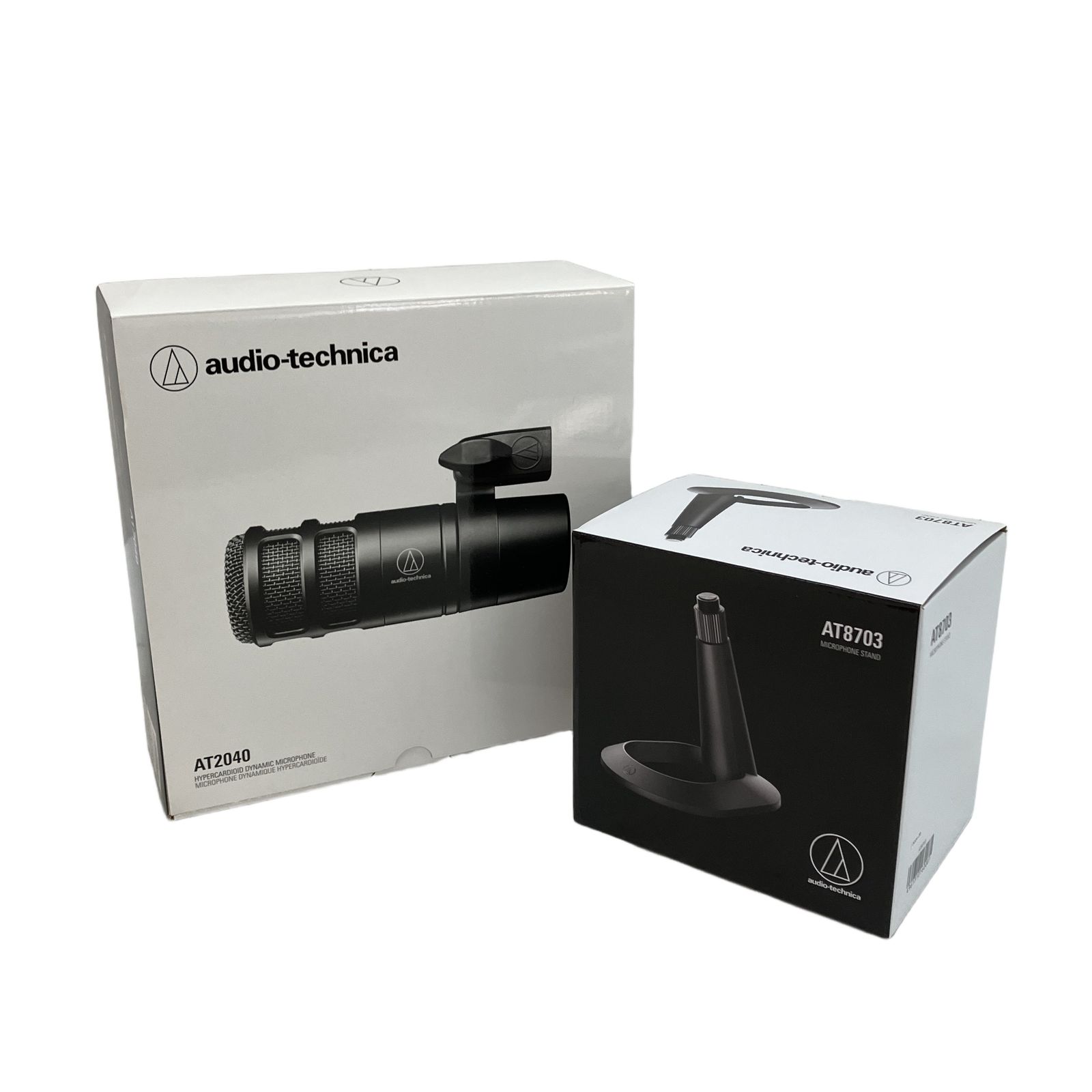AT2040 AT8703 セット ダイナミックマイク 卓上スタンド audio