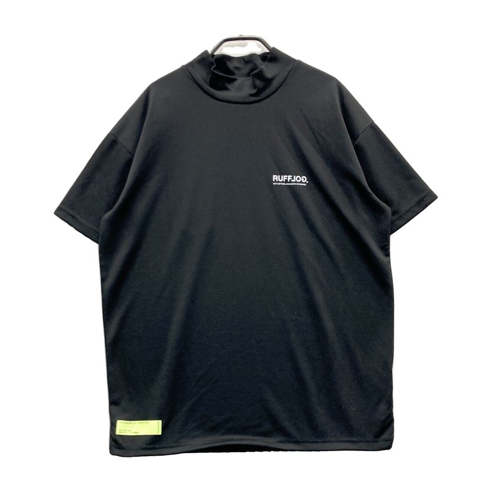 サイズ：M RUFFLOG ラフロッグ 2025年モデル ORTP09 ハイネック半袖 Tシャツ ブラック系 [240101728428] ゴルフウェア メンズ ストスト