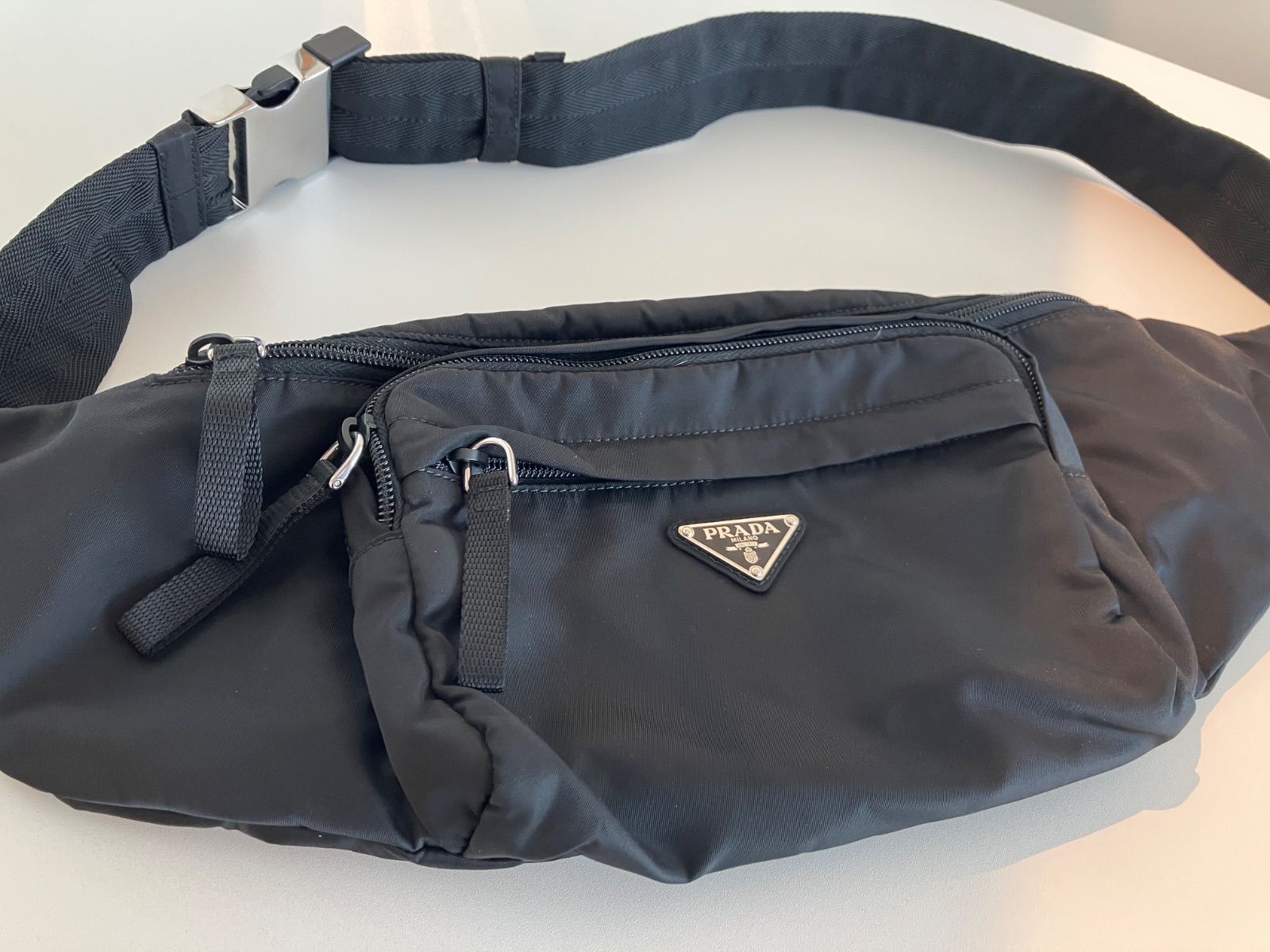 極美品/ギャランティ付】PRADA プラダ ナイロン ウエストバッグ ボディ