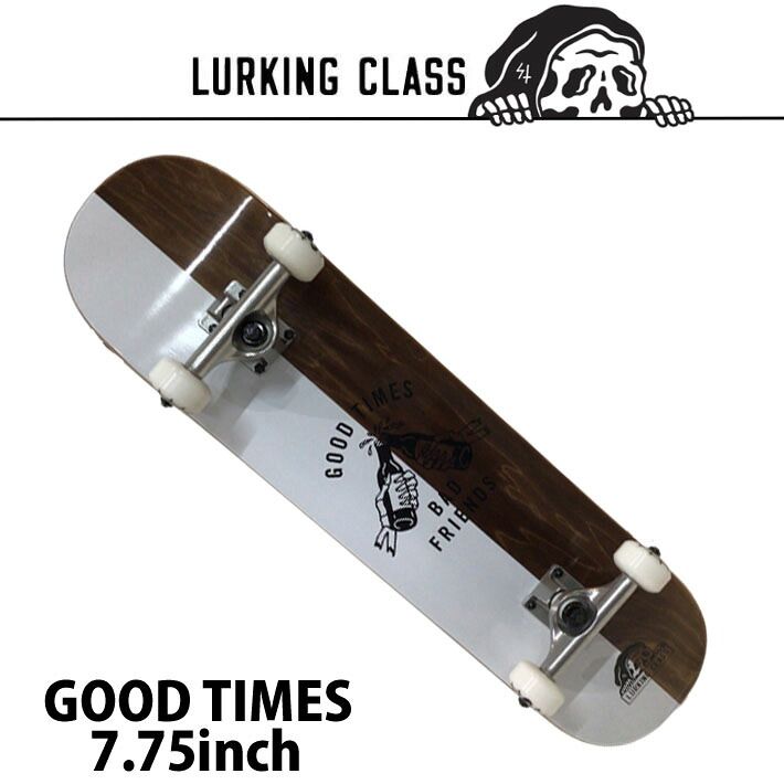 組立済み スケートボード LURKING CLASS 7.75inch GOOD TIMES [L104] ラーキングクラス コンプリート スケボー 完成品