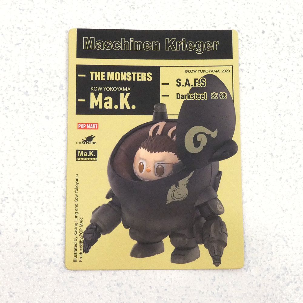 小牧店】開封品 POPMART THE MONSTERS × 横山 宏 Ma.K. Darksteel