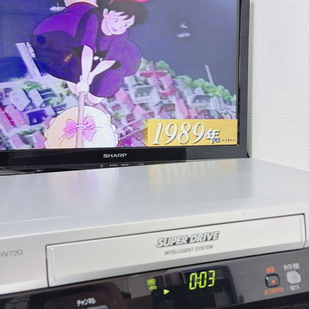 整備済・動作品】 Panasonic パナソニック VHS ビデオデッキ NV-HV72G