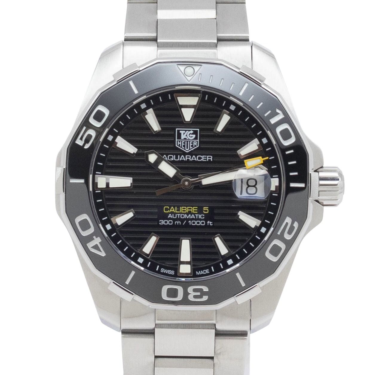 【箱・保証書付き】 タグホイヤー TAG HEUER アクアレーサー WAY211A TAG Heuer Aquaracer 自動巻き 腕時計 メンズ・ユニセックス 黒