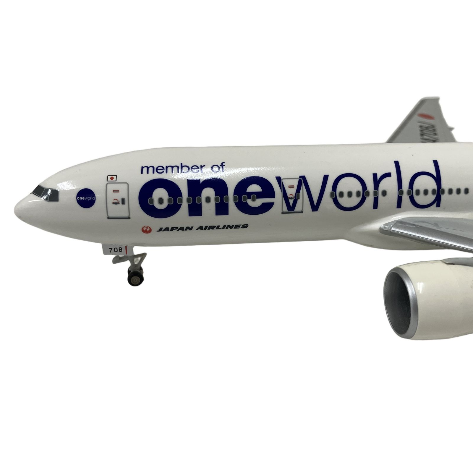 メーカー不明 JAL oneworld JA708J ボーイング 777 1/200 飛行機 模型